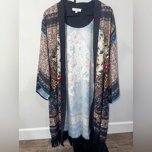 UMGEE NWOT Floral Patterned Kimono Cardigan XL/1XL